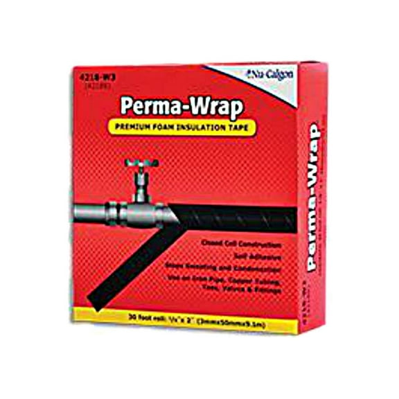 Nu-Calgon Foam Tape, 2 in W, 30 ft L, 1/8 in, Foam 4218-W3