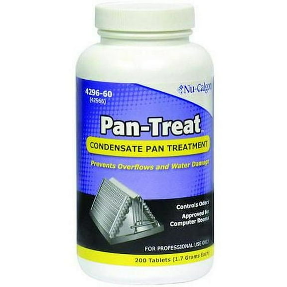 Nu-Calgon Pan-Treat Condensate Pan Treatment, 200 Tab (1.7 Grams Each), Green