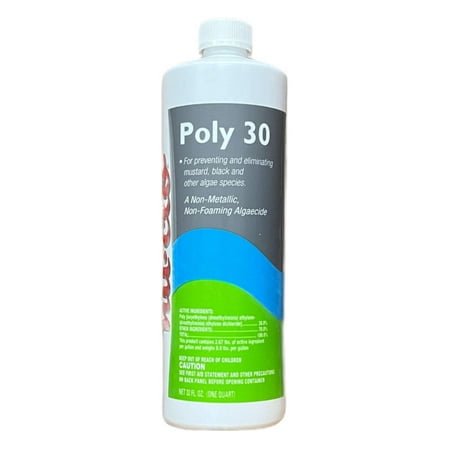 Nu-Clo Poly 30 Non Metallic Pool Algae Chemical Controllers, 32 fl oz