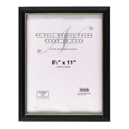 Nudell Deluxe Document Frame 8.5x11 Black 17081