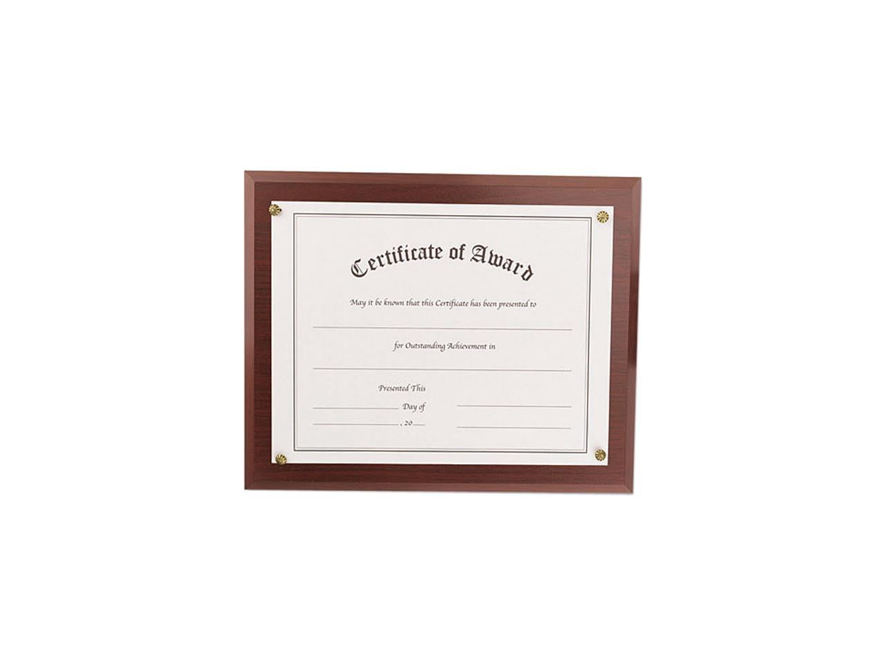 Award-A-Plaque Document Holder, Acrylic/Plastic, 10.5 x 13, Mahogany Award-A-Plaque Document Holder, Acrylic/Plastic, 10.5 x 13, Mahogany