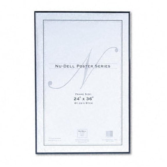 Nu-Dell  Metal Poster Frame  Plastic Face  24 x 36  Black