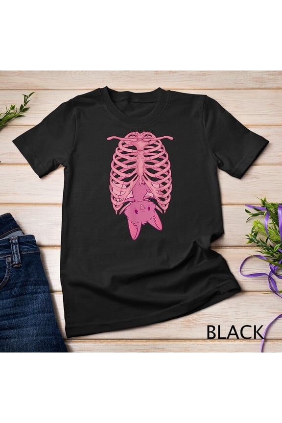 Nu Goth Bat Pastel Goth Skeleton T-Shirt Unisex T-shirt