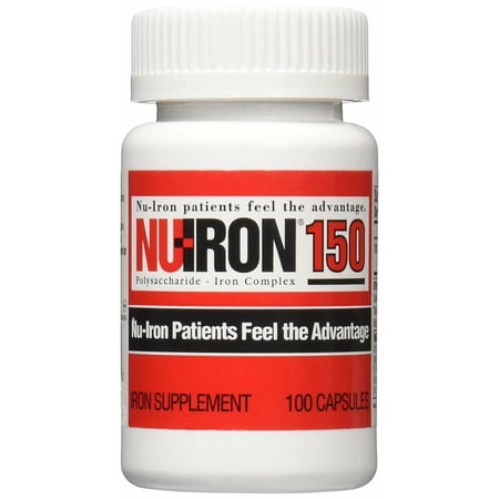 Nu-Iron 150 Capsule Supplements, 100 Count