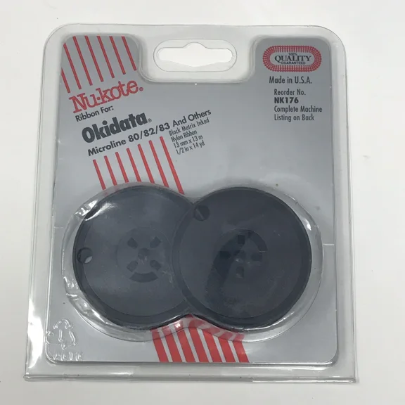 Nu-Kote Ribbon For Okidata Microline 80/82/83 And Others Nk176