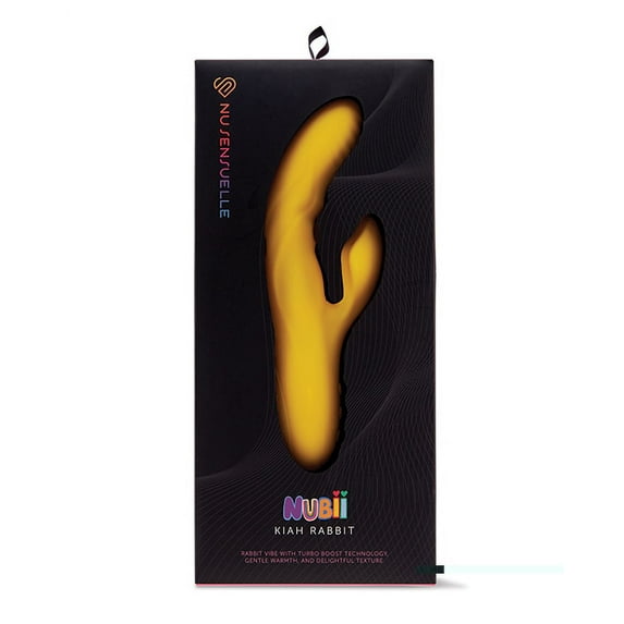 Nu Sensuelle Nubii Kiah Turbo Boost & Heating Dual Stim Rabbit - Yellow