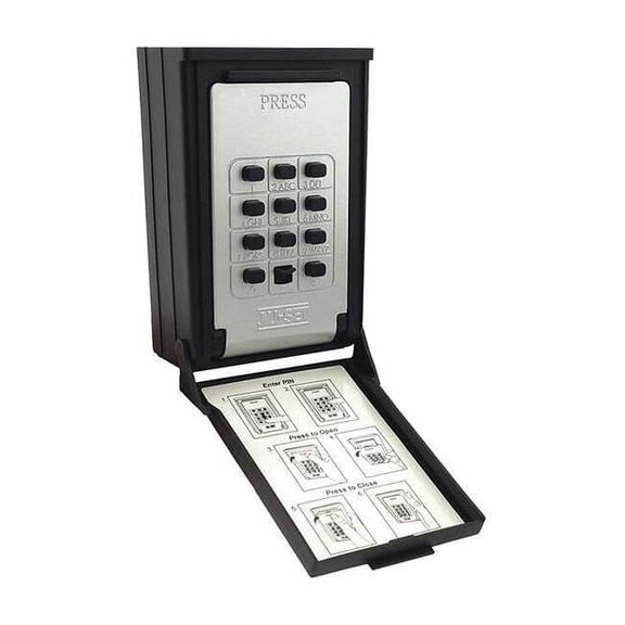 Nu-Set Key/Card Storage Wall Mount Push Button Lock Box 2085-3