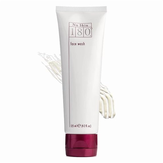 Nu Skin 180 Face Cleanser with 10% Vitamin C, 4.2 fl oz, for smoother skin and anti-aging