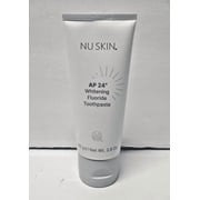 Nu Skin AP 24 Whitening Fluoride Toothpaste | AP 24 Blend | Vanilla Mint Flavor | Brightens Teeth | Removes Surface Stains | Prevents Dental Cavities & Plaque | Enamel-Safe | 3.9 oz | 1 Pack