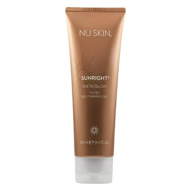 Nu Skin Insta Glow Sunless Tanning Gel - 4.2 Oz Summer Body Bronzer with Vitamin E & Natural Oils, Fast-Acting Self Tanner for Face & Body, Streak-Free Hydrating Gel for Natural-Looking Glow
