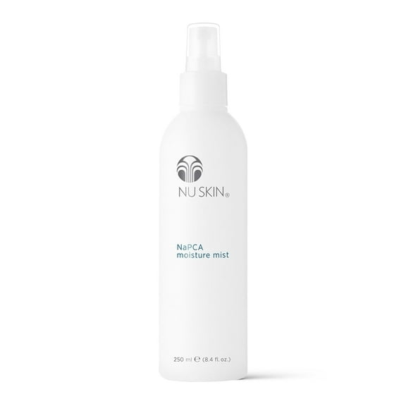 Nu Skin NaPCA Moisture Mist 8 oz, Hydrating Spray for Face, Body and Hair, With Sodium PCA and Hyaluronic Acid, Refreshing Moisturizer for All Skin Types, 1 Pack