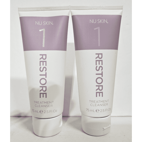 Nu Skin Nuskin 1 Restore Treatment Cleanser Sealed 2.5fl oz 75ml (2 Tubes)