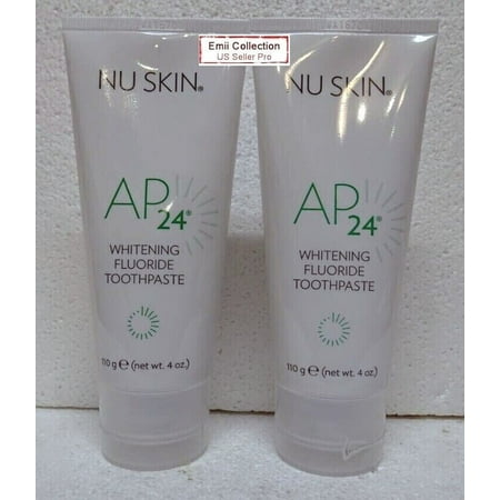 Nu Skin Nuskin AP 24 Whitening Fluoride Toothpaste 4oz 110g White Teeth (2 Tubes)