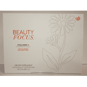 Nu Skin Nuskin Beauty Focus Collagen+ Hydration Elasticity Peach Flavored 30 Pouches 30fl oz 887ml Single Box