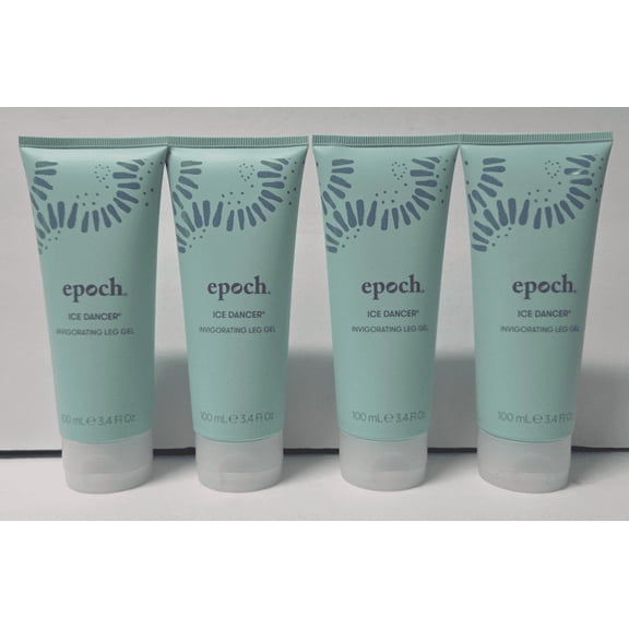 Nu Skin Nuskin Epoch Ice Dancer Invigorating Leg Gel 3.4fl oz 100ml (4 Tubes)