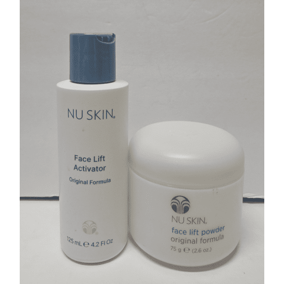 Nu Skin Nuskin Face Lift Original Formula Powder 2.6oz 75g with Activator 4.2fl oz 125ml