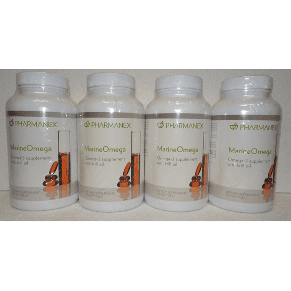 Nu Skin Nuskin Pharmanex Canola Oil MarineOmega Sealed (4 Bottles)