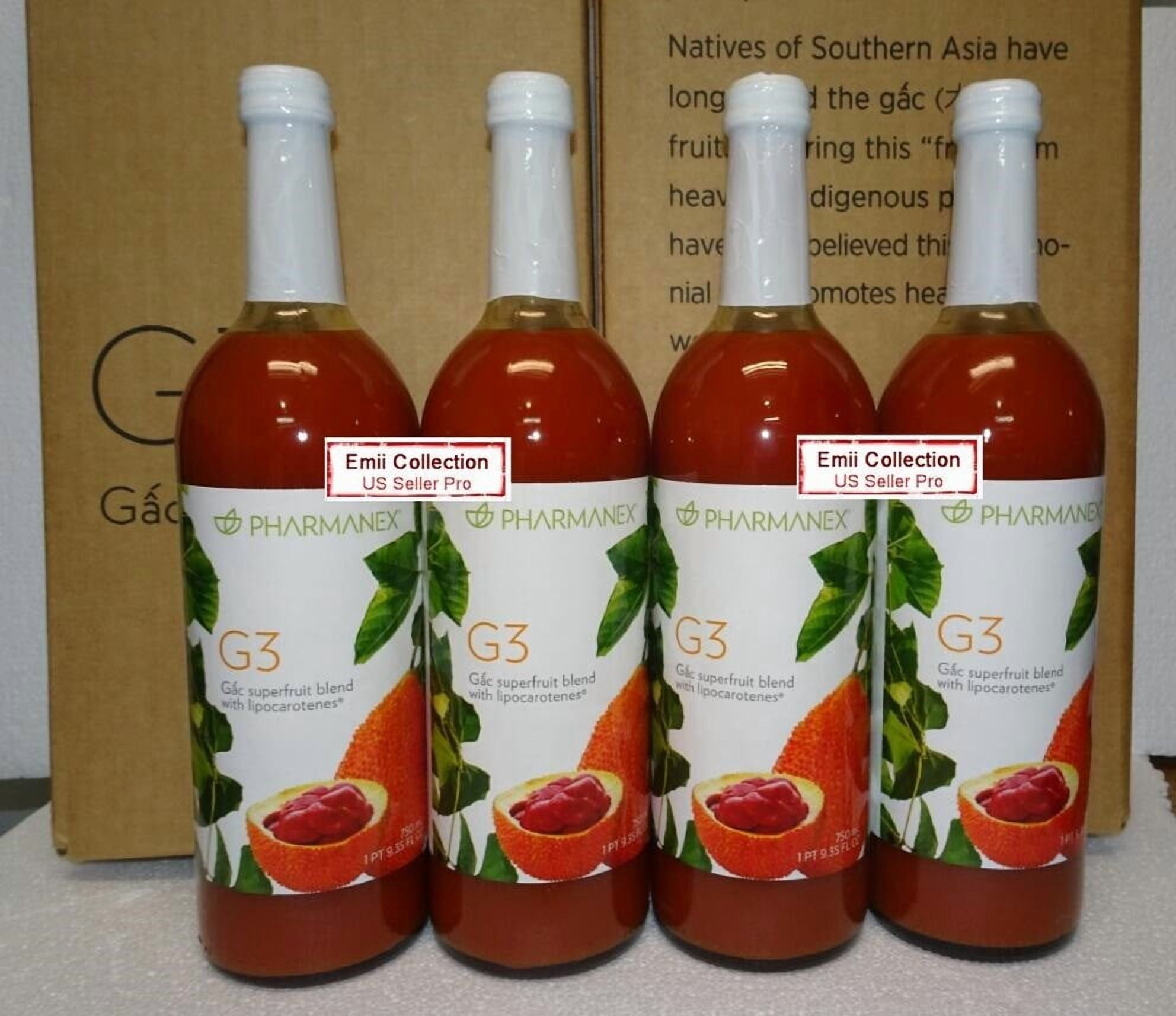 Nu Skin Nuskin Pharmanex Gac G3 Juice Pack (4 Bottles)