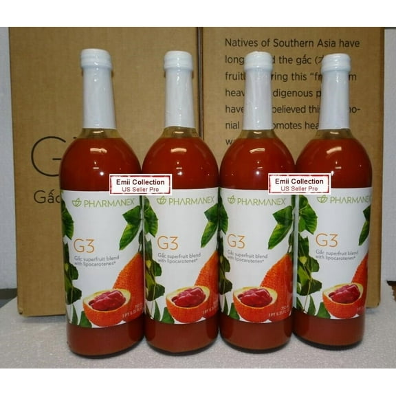 Nu Skin Nuskin Pharmanex Gac G3 Juice Pack (4 Bottles)