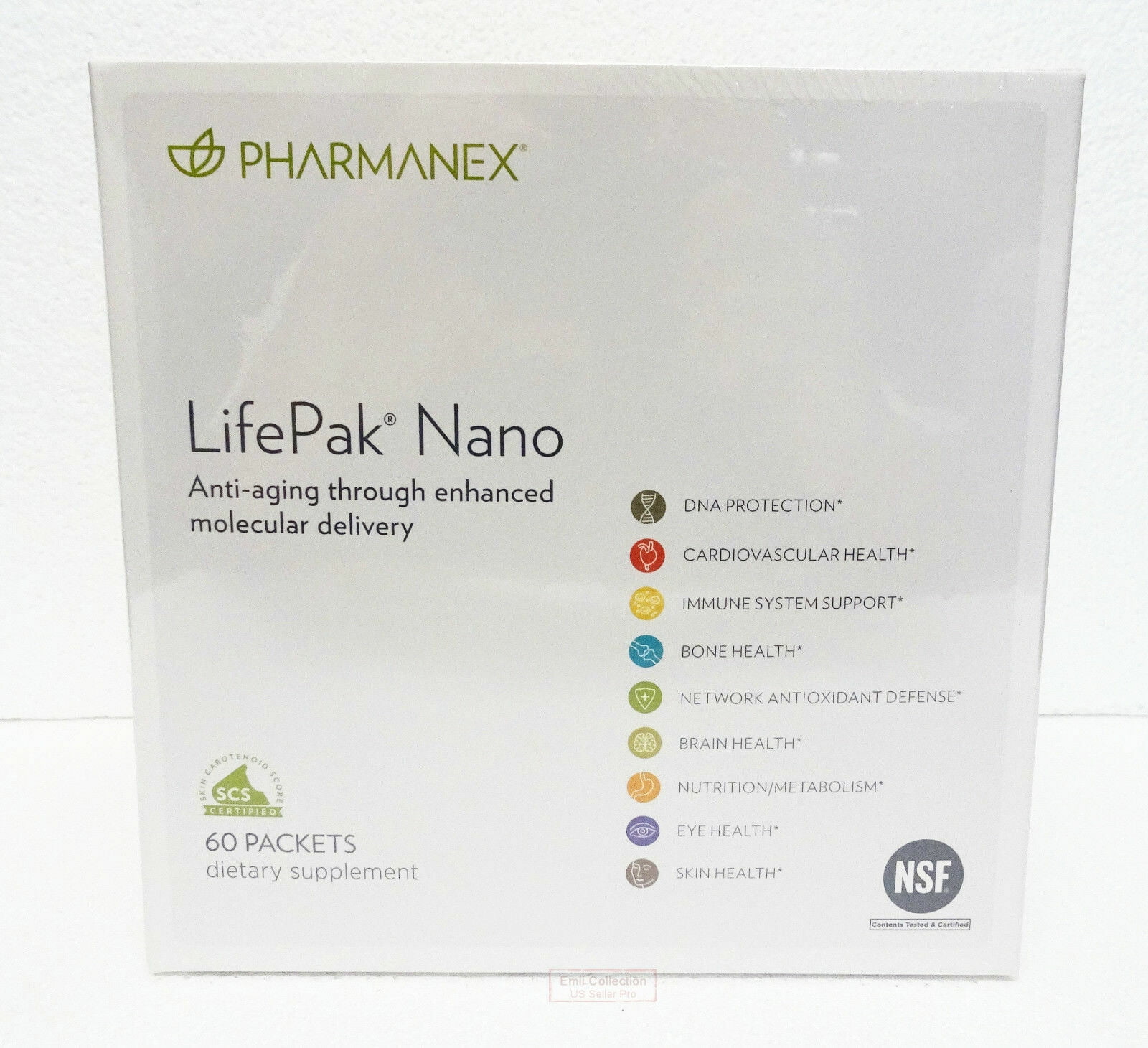 Nu Skin Nuskin Pharmanex Ground Coffee LifePak Nano 60 packets Sealed (Single Box)
