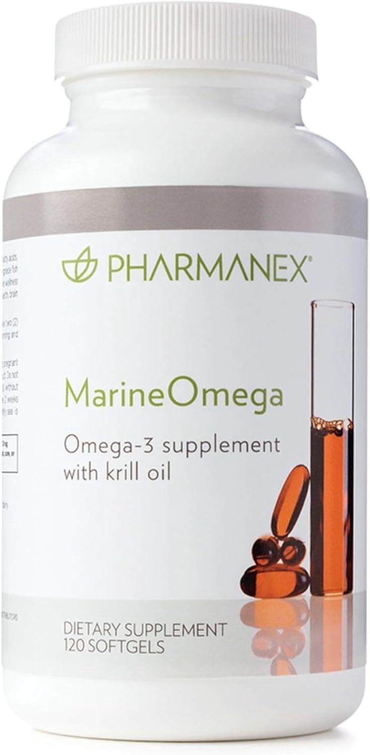 Nu Skin Pharmanex Marine Omega-3 Fish Oil Softgels, Omega-3 Fatty Acid Supplement, 120 Count
