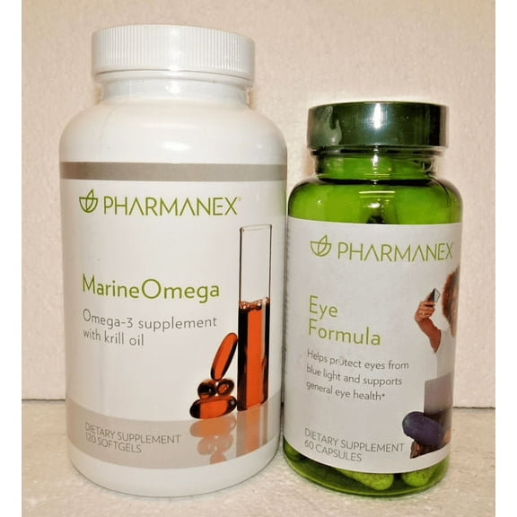 Nu Skin Pharmanex MarineOmega & Eye Formula Ground Coffee (2 Bottles)
