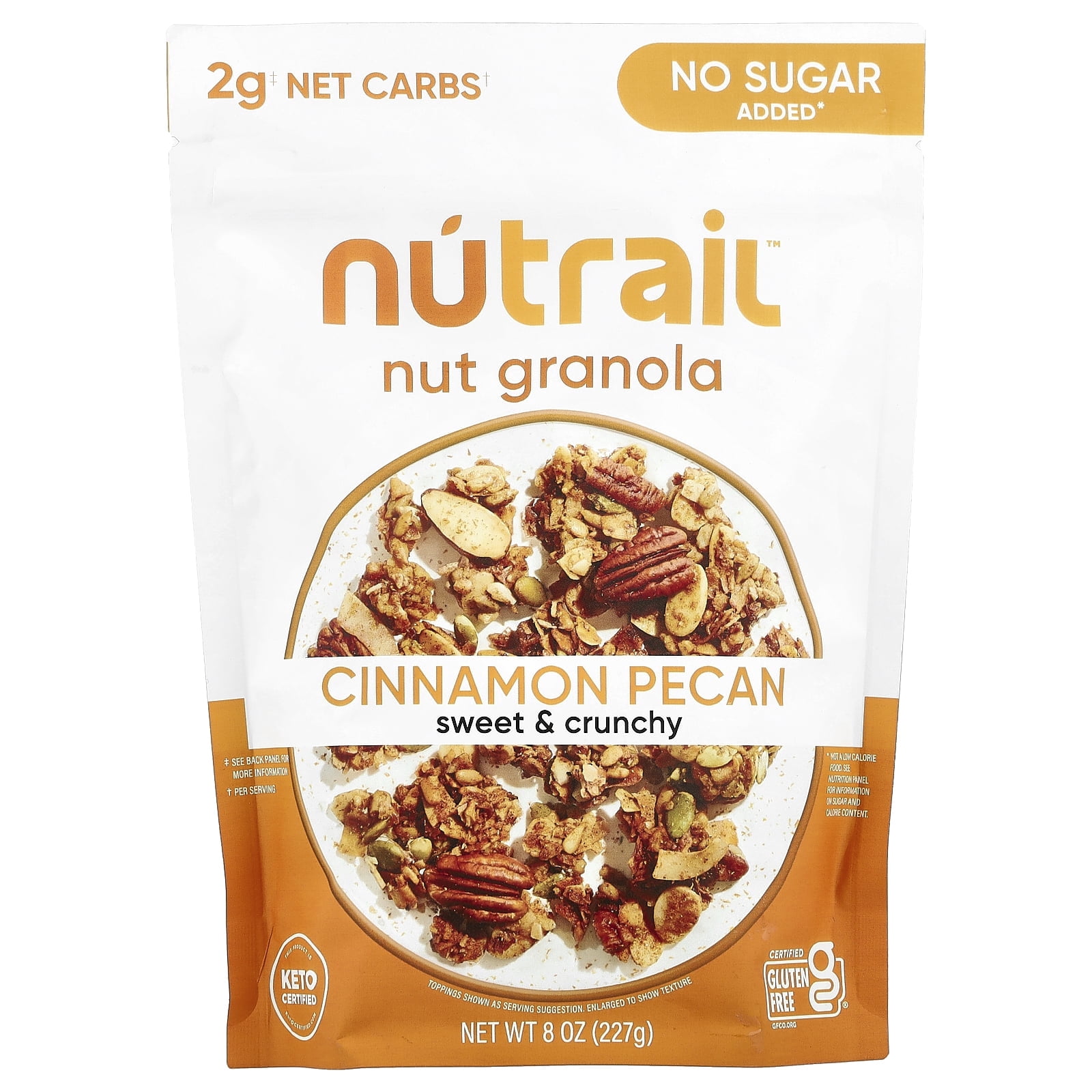 NuTrail Nut Granola, Cinnamon Pecan, No Sugar Added, Gluten Free