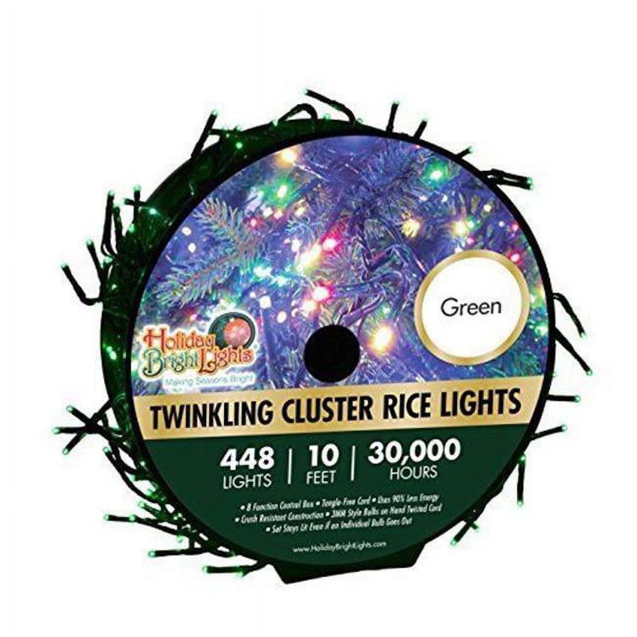 Nu Tsai Capital DBA 7742224 10 ft. Cluster Rice Christmas Light Reel