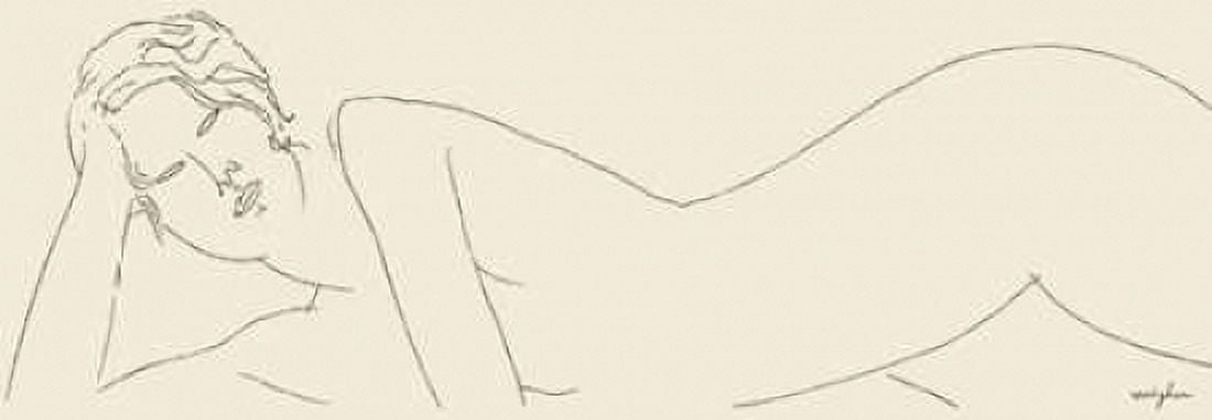 Nu allonge Canvas Art - Amedeo Modigliani (10 x 20)