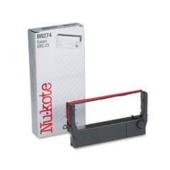 Nu-kote Model NK274BR Black/Red Nylon Cash Register Ribbon