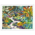thumbnail image 1 of Nuʻuanu Stream - Honolulu Oahu Hawaii - From an Original Hawaii Watercolor Painting by Peggy Chun - Fine Art Matte Paper Print (Unframed) 11x14in, 1 of 1