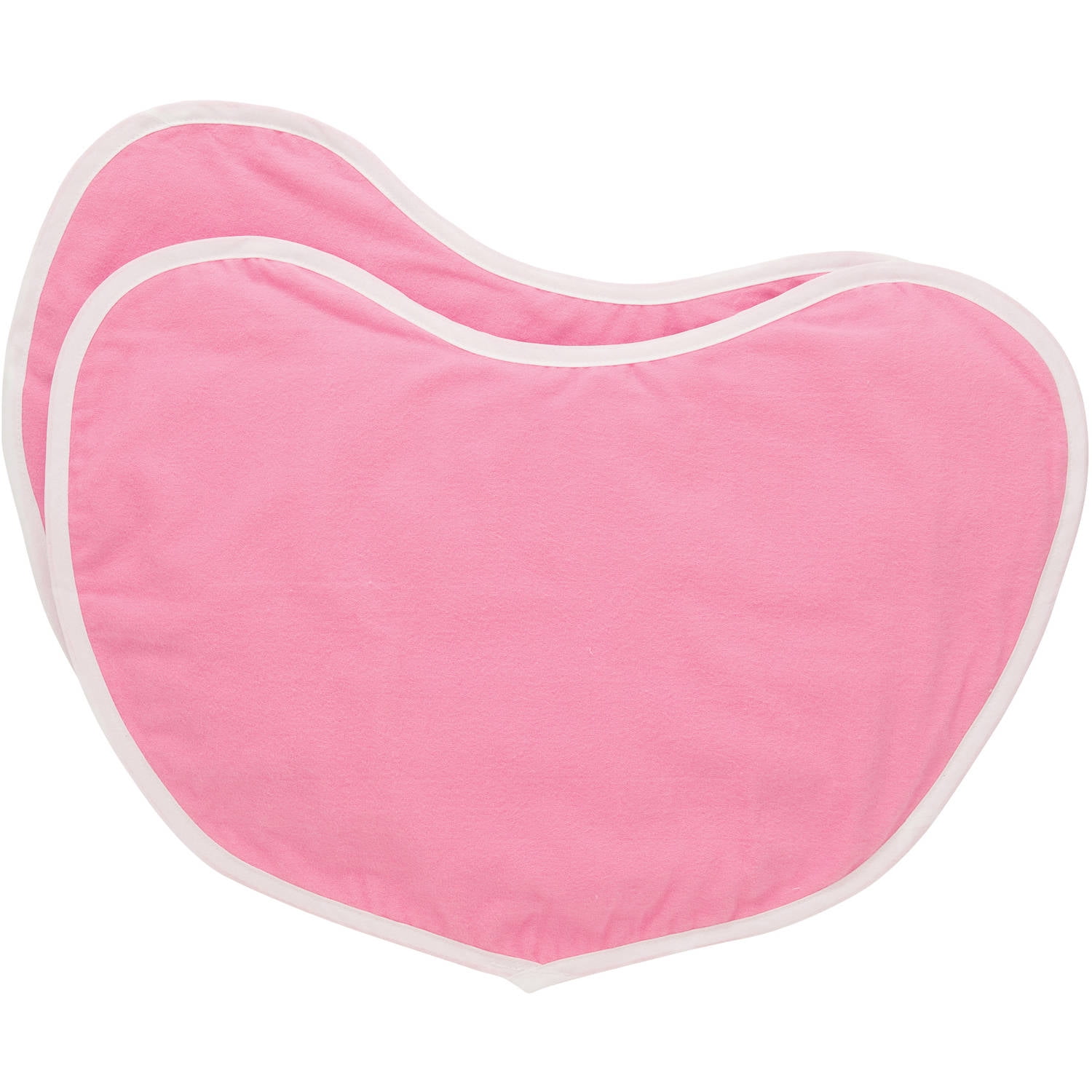 NuAngel 100% Cotton Large Contoured Burp Pads - Pink - 2 count, girl