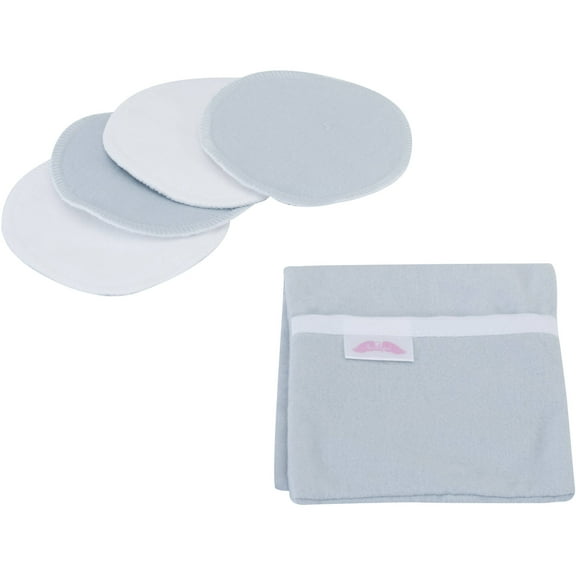 NuAngel "Flip and Go" Nursing Pad Case with 4 Pads, Gray