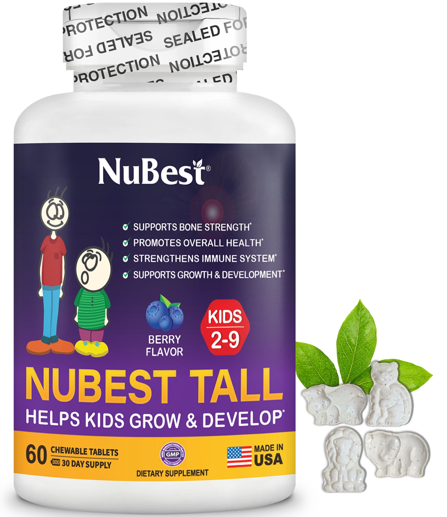 NuBest Tall Kids, Multivitamins and Multiminerals Supports Healthy