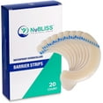 thumbnail image 1 of NuBliss Elastic Skin Adhesive Ostomy Barrier Strips, Hydrocolloid Waterproof Tape for Skin Ostomy Supplies, 20-Pack, 1 of 6