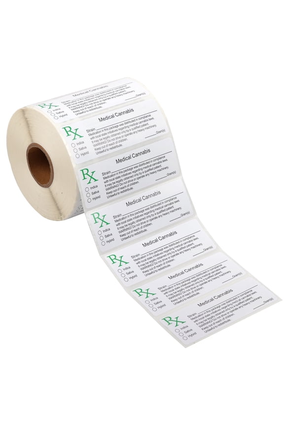 Plain Design Universal RX Identity Small Labels, Label Bulk Stickers, 3” x 1”, 1000-Pack