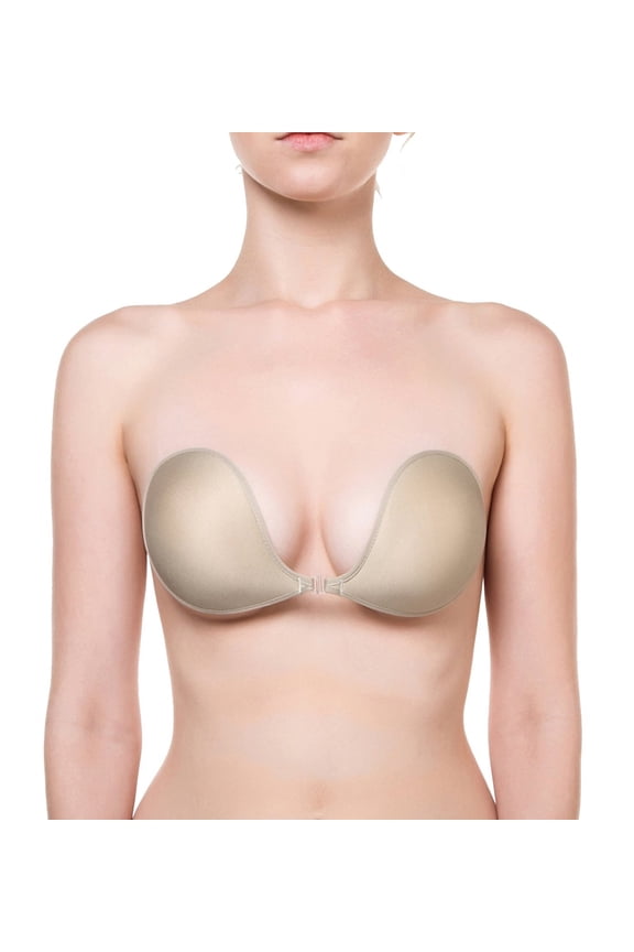 Push up Plunge with Molded Pads L398 (Nude, A)