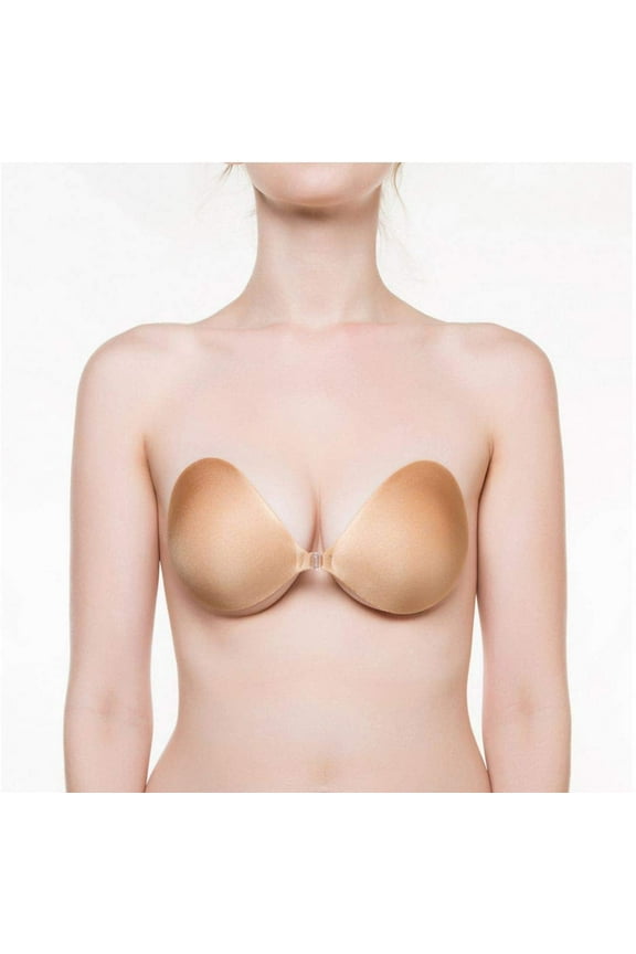 SE998 Seamless Push Up Strapless Bra (Tan, C)
