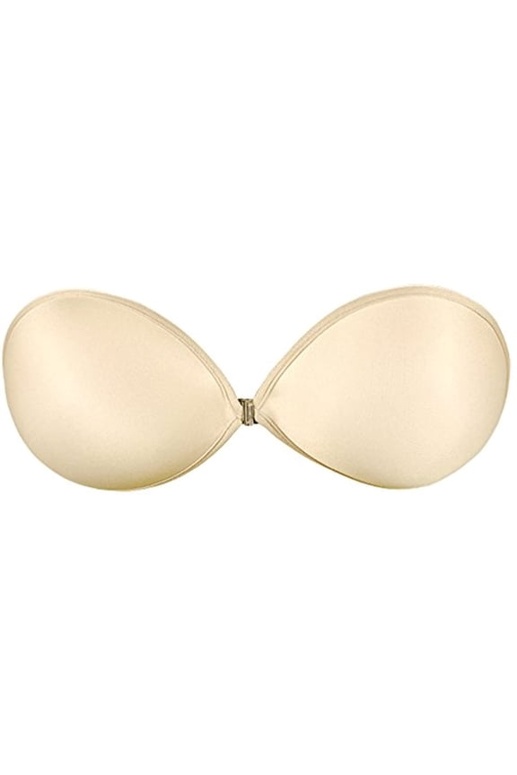 Seamless Adhesive Bra SE888, Tan, Cup D
