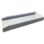NuCast Precast Concrete Splash Block for Water and Rain Drainage from Home, Gutter, Downspout 3" high x 11" wide x 30" long Solid Concrete
