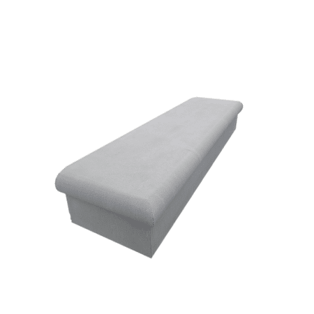 NuCast Solid Concrete CLASSIC-CORNER Porch Steps for Home, 3' Width and 7" Rise