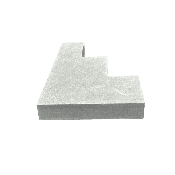 NuCast Solid Concrete Step Risers, Make a 4-step unit for your home, 4 ...