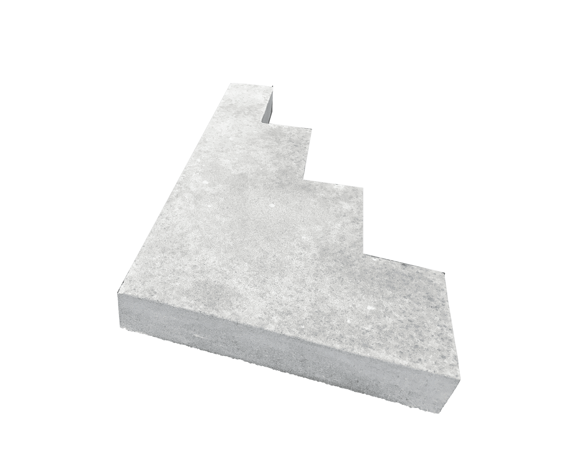 Con Rete Riser NuCast Solid Concrete Step Risers, Make a 5-step unit for your home, 5 ...