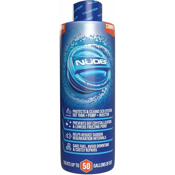 NuDEF Diesel Exhaust Fluid Additive, Commercial Size, 50 Gallon Treatment, Prevents DEF Crystallization, SCR System Cleaner