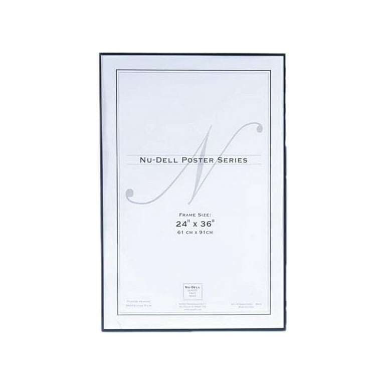 Metal Poster Frame, Plastic Face, 24 x 36, Black Metal Poster Frame, Plastic Face, 24 x 36, Black