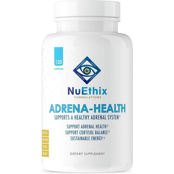 NuEthix Adrena-Health Fatigue Supplement, 120 Capsules