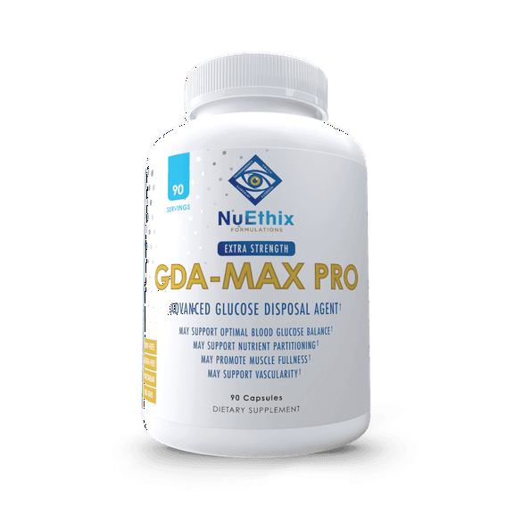 NuEthix GDA-MAX+ Dietary Supplement with Double Berberine, 90 Capsules