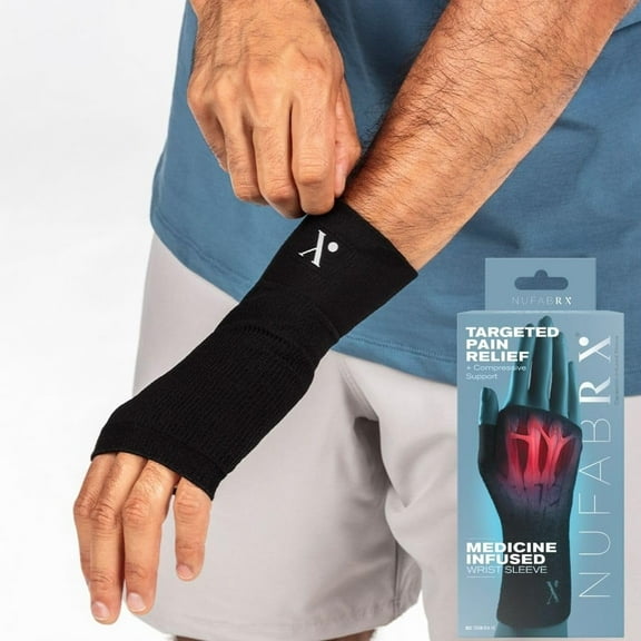 NuFabrx Pain Relieving Wrist Compression Sleeve - 1.0 ea