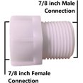thumbnail image 2 of NUFLUSH 7/8" Male To 7/8" Female Barrel Filter With Screened Adapters – 1/2" Barrell, Nylon, USA 2 of 6