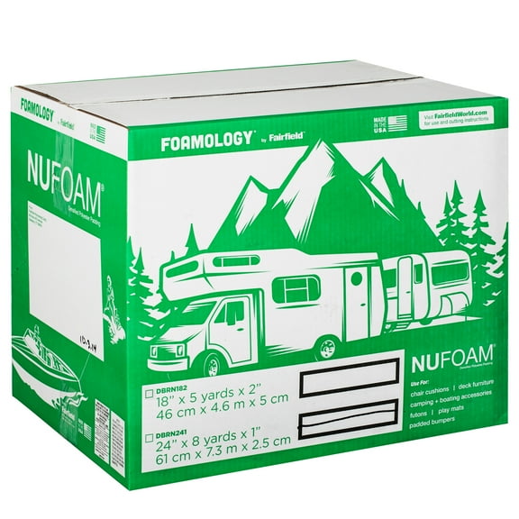 NuFoam™ Pad by Fairfield™, 24" x 8 Yards x 1" Thick